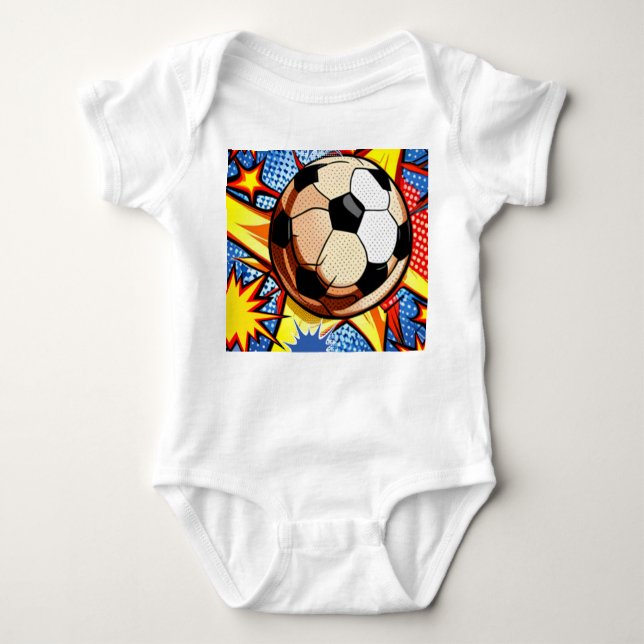 Body Para Bebê Soccer Burst (Frente)