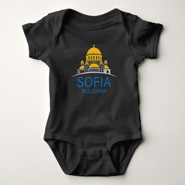 Body Para Bebê Sofia Bulgária União Europeia (Frente)