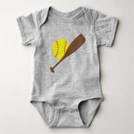 Body Para Bebê Softball desportivo