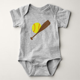 Body Para Bebê Softbol Esportivo