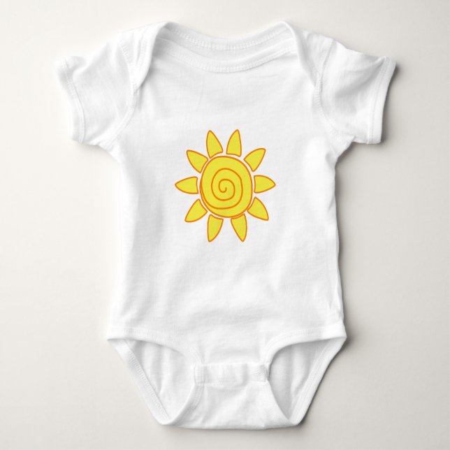 Body Para Bebê Sol (Frente)