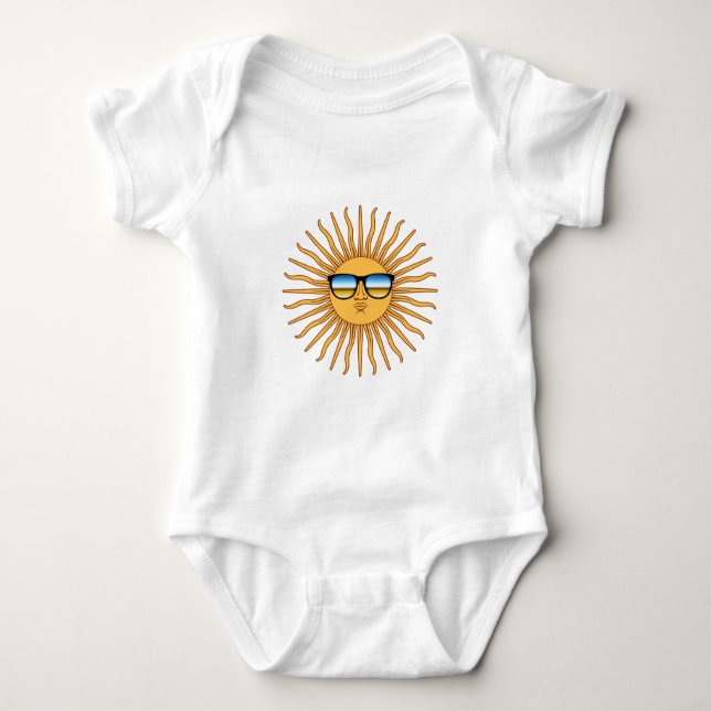 Body Para Bebê Sol em tons (Frente)