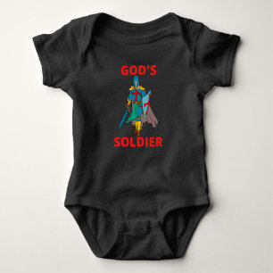 Body Para Bebê Soldado de Deus em Unisex