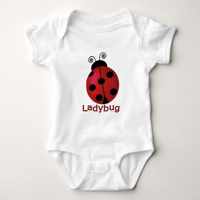 Body Para Bebê Solteiro Ladybug (Frente)