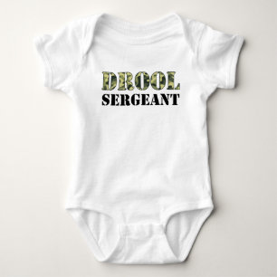 Body Para Bebê Solteiro Sargento Camo Army Baby