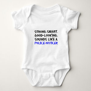 Body Para Bebê Som do policial