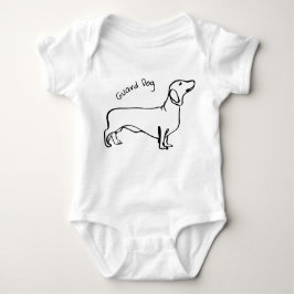 Body Para Bebê Sonhos de Dachshund: Traje de bebê personalizável