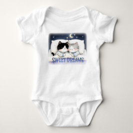 Body Para Bebê Sonhos Doces Gato Dormindo