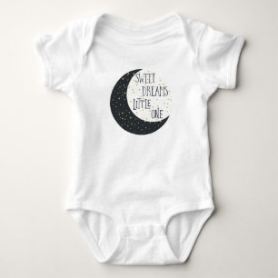Body Para Bebê Sonhos Doces Pequeno Crescente Lua
