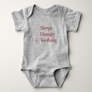 Body Para Bebê Sonolento, com fome, Teething