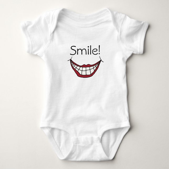 Body Para Bebê Sorria!  (Frente)