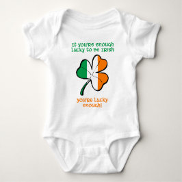 Body Para Bebê Sortudo o suficiente para ser irlandês