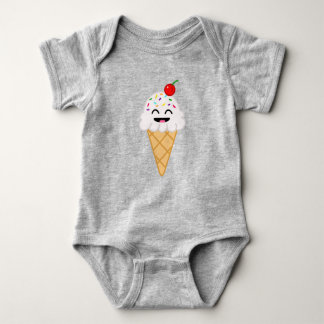 Body Para Bebê Sorvete Cone Baby One-Piece