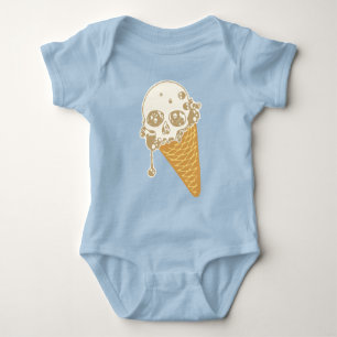Body Para Bebê Sorvete mau Cone Baby Bodyfit