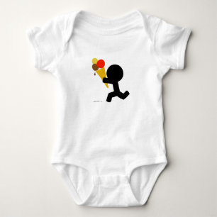 Body Para Bebê Sorvete para figura de palito de bebê
