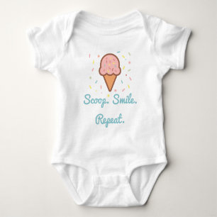 Body Para Bebê Sorvete Sweet Scoop – Coloque uma bola. Sorria. Re