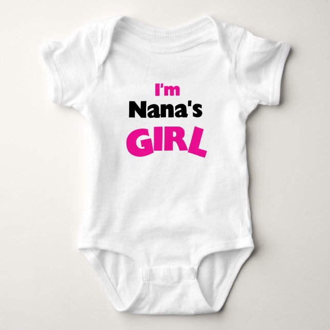 Body Para Bebê Sou a garota da Nana (Frente)