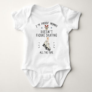 Body Para Bebê Sou a prova de que a mamãe nem sempre está patinan