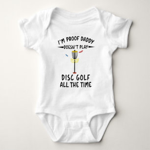 Body Para Bebê Sou a prova de que o papai nem sempre joga golfe d