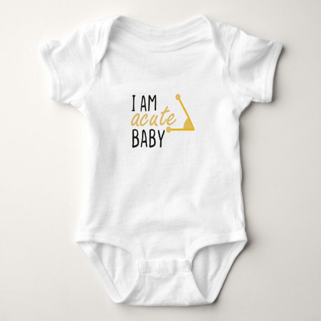 Body Para Bebê Sou Amarelo Agudo, Bebê Matemático, Novo Presente  (Frente)