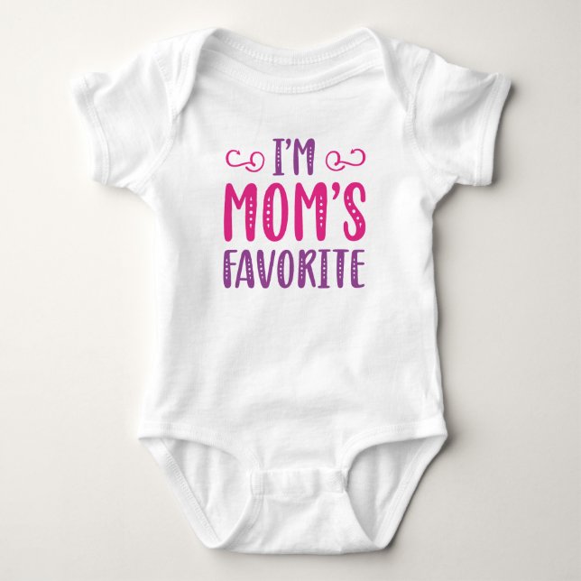 Body Para Bebê Sou o favorito da mãe (Frente)