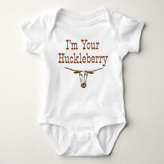 Body Para Bebê Sou o seu Huckleberry (Frente)