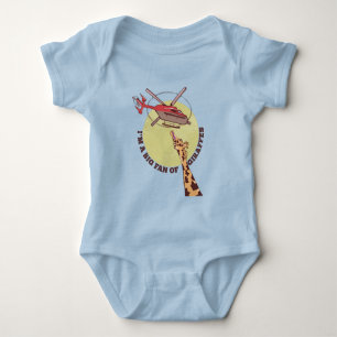 Body Para Bebê Sou um grande fã de girafas