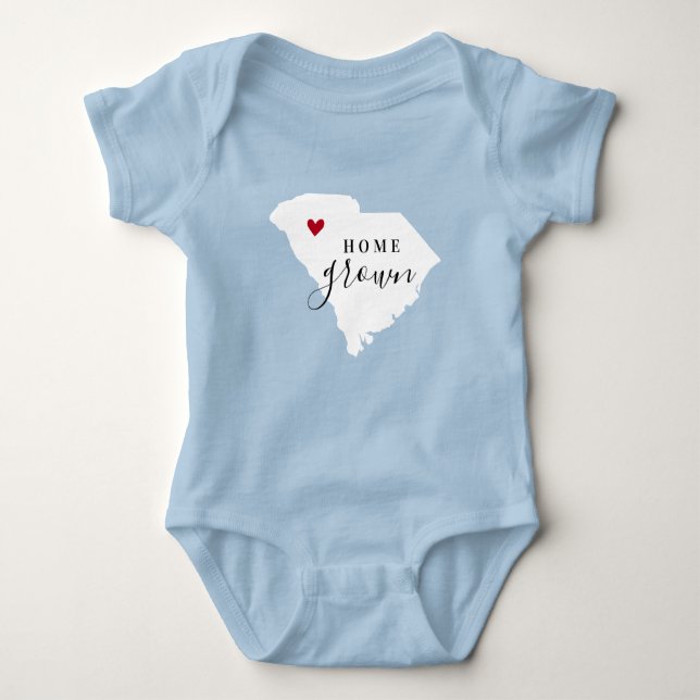 Body Para Bebê South Carolina Home Grown State Tee (Frente)