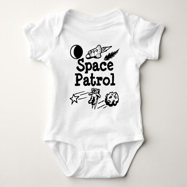Body Para Bebê Space Patrol Baby (Frente)
