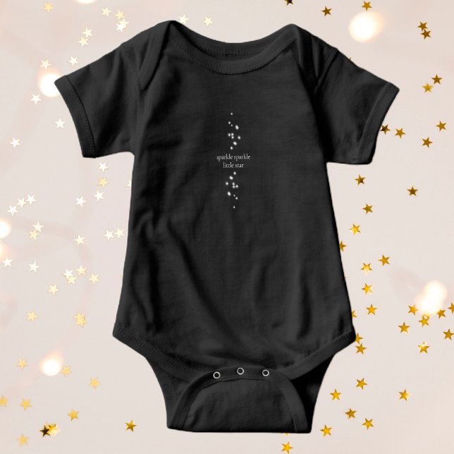 Body Para Bebê Sparkle Sparkle Little Star Black Starlight (Criador carregado)