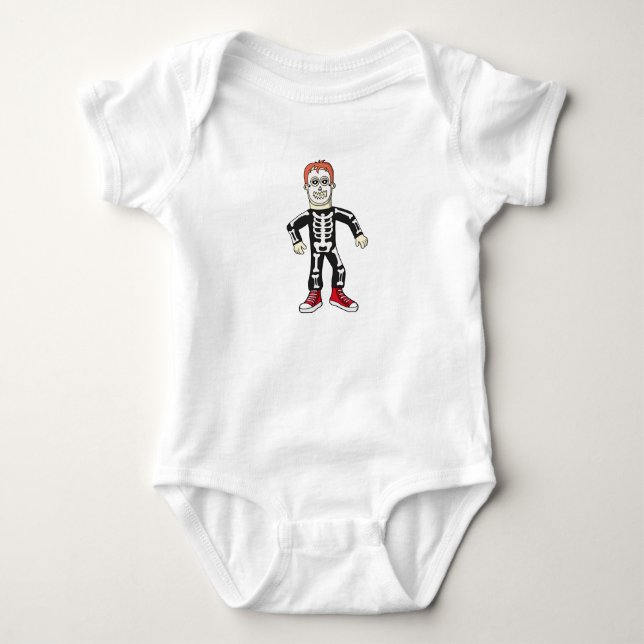 Body Para Bebê Spooky Bones (Frente)