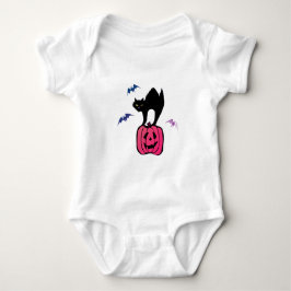 Body Para Bebê Spooky Cat Halloween Pumpkin Pop Art