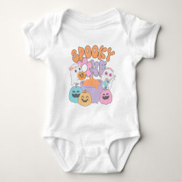 Body Para Bebê Spooky One Hippie Halloween Ghost