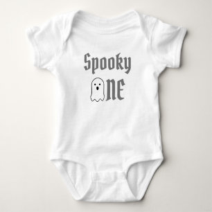 Body Para Bebê Spooky One primeiro aniversario Baby T-Shirt