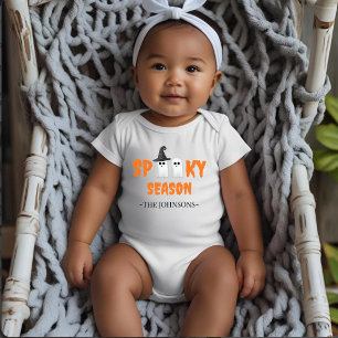 Body Para Bebê Spooky Season - Primeiro Equipamento de Halloween