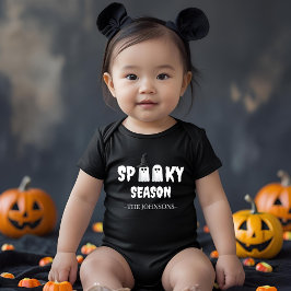 Body Para Bebê Spooky Season - Primeiro Equipamento de Halloween