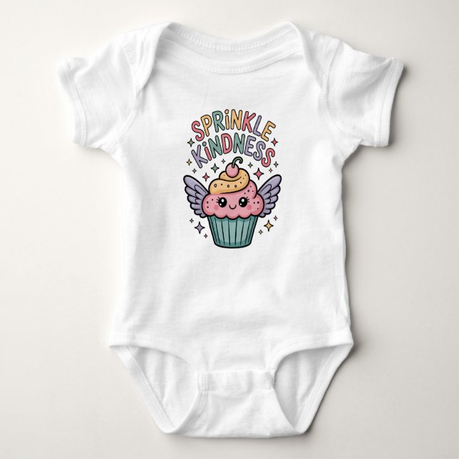 Body Para Bebê Sprinkle Kindness | Cupcake (Frente)