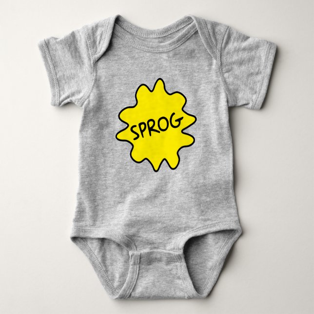 Body Para Bebê Sprog, British Slang Baby Babygrowth (Frente)