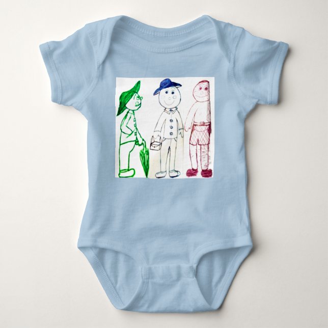 Body Para Bebê Sr. Guarda-Chuva e seus dois amigos (Frente)