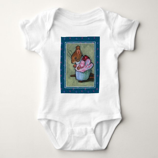 BODY PARA BEBÊ SRA. TITTLEMOUSE, APÓS BEATRIX POTTER (Frente)