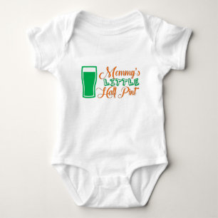 Body Para Bebê St Patrick da pinta da mamã o dia de pouco meio