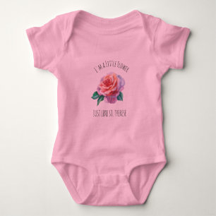 Body Para Bebê St. Therese o rosa pequeno do rosa da flor