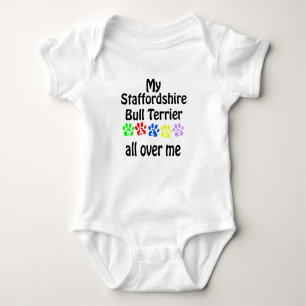 Body Para Bebê Staffordshire Bull Terrier Walks Design