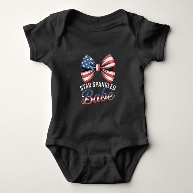 Body Para Bebê Star Spangled Babe (Frente)