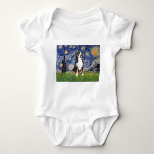 Body Para Bebê Starry Night-Greater Swiss Mountain Dog