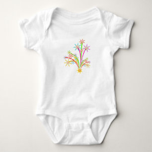 Body Para Bebê Stars Bursting -