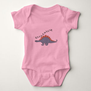 Body Para Bebê Stegosaurus - Bebê Jersey Bodycase