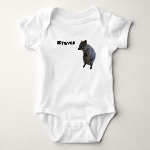 Body Para Bebê Steven Nome @ Quokka Australiano, Body de Bebê