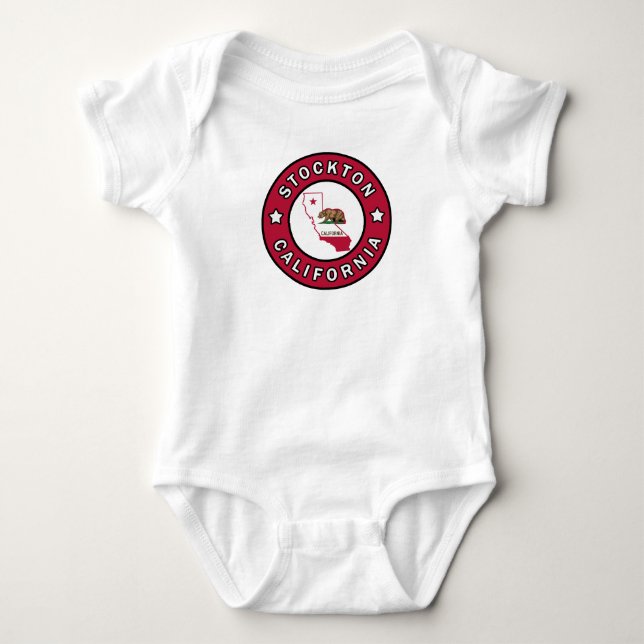 Body Para Bebê Stockton California (Frente)
