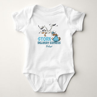 Body Para Bebê Stork Delivery – Gepersonaliseerde baby romper 
